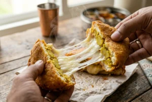 Cheese Burst Bread Pakora Recipe: 4 Steps to Crispy Perfection